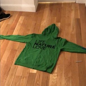 Free city green zip up